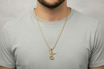 14K Gold Chain with Saint Michael Pendant – 1.9mm – 20 Inches
