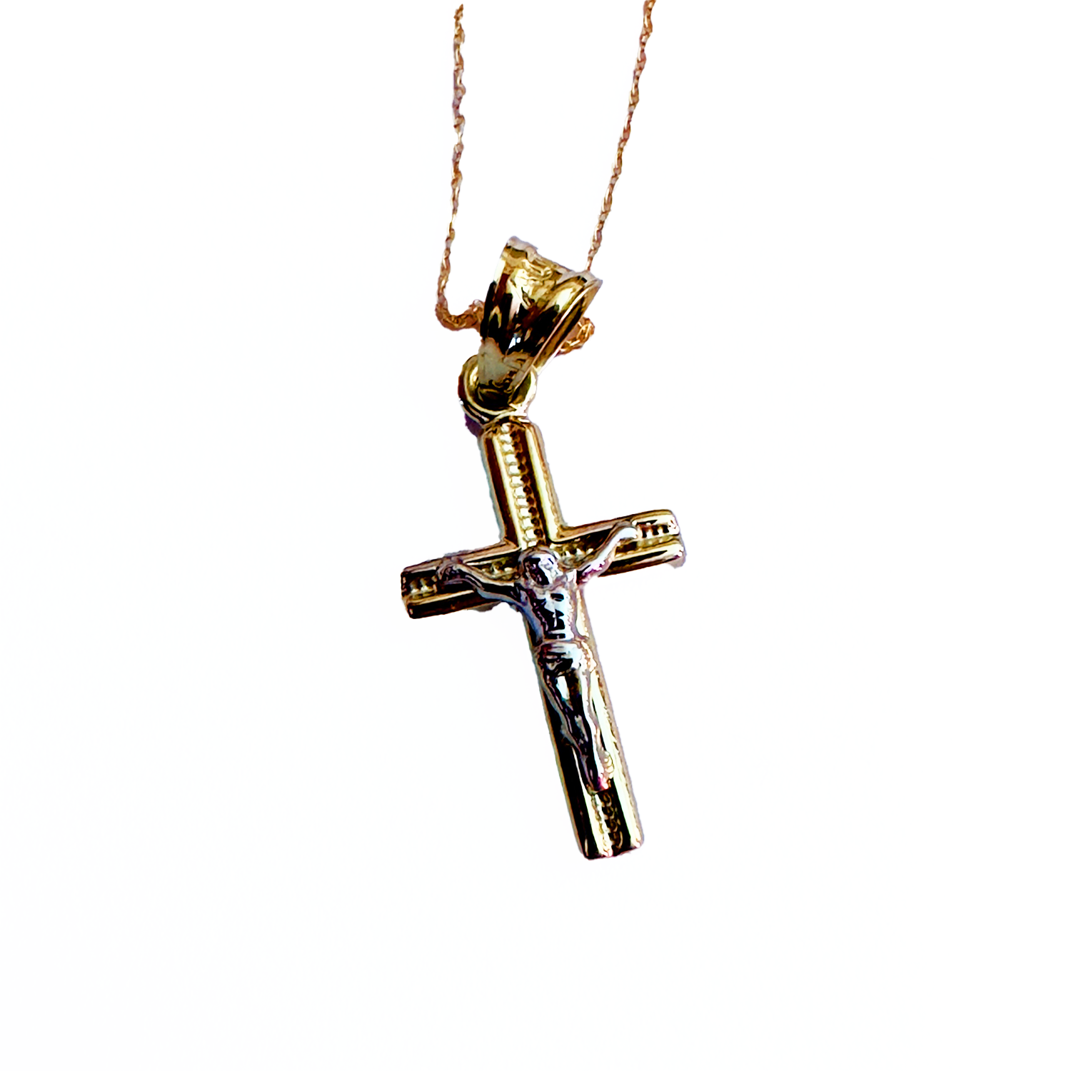 Pendant Cruz Jesus Gold 10K