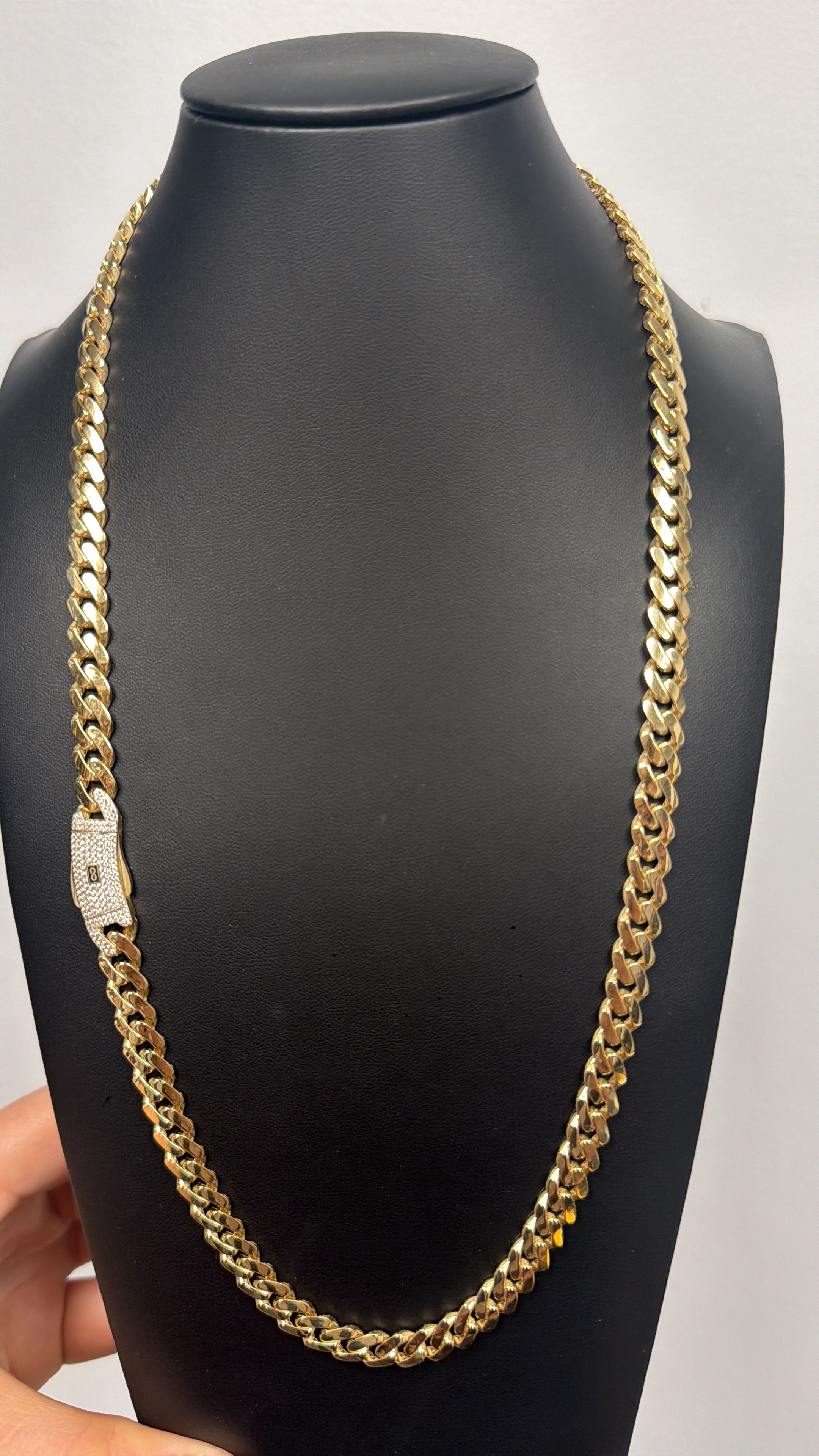 14K Gold Monaco Chain 6mm – 24 Inch