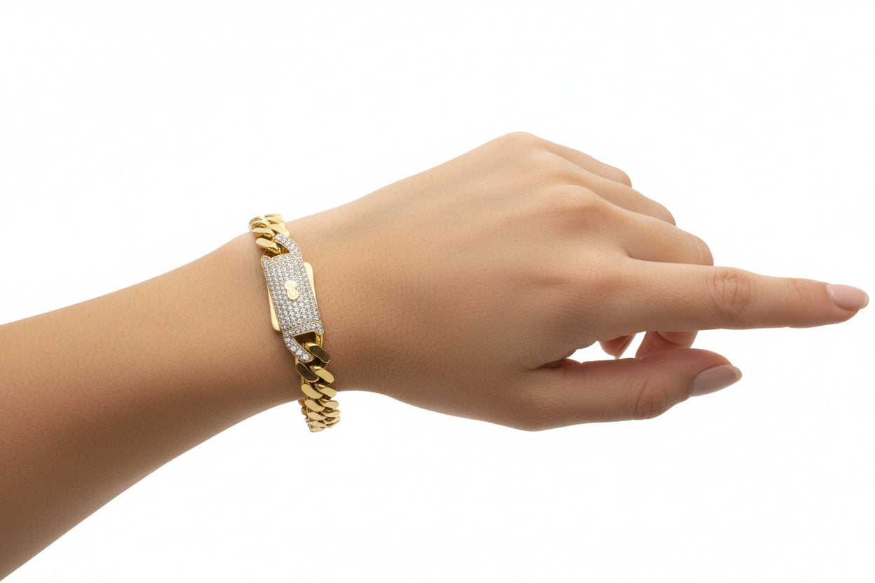 14K Gold Monaci Cuban Link Bracelet – 6 mm | 7”