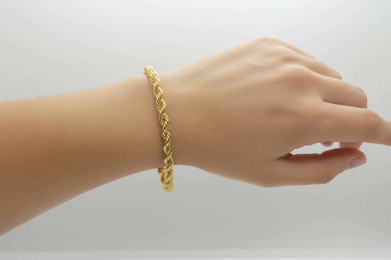 14K Rope Bracelets 5.5 mm (8.5)