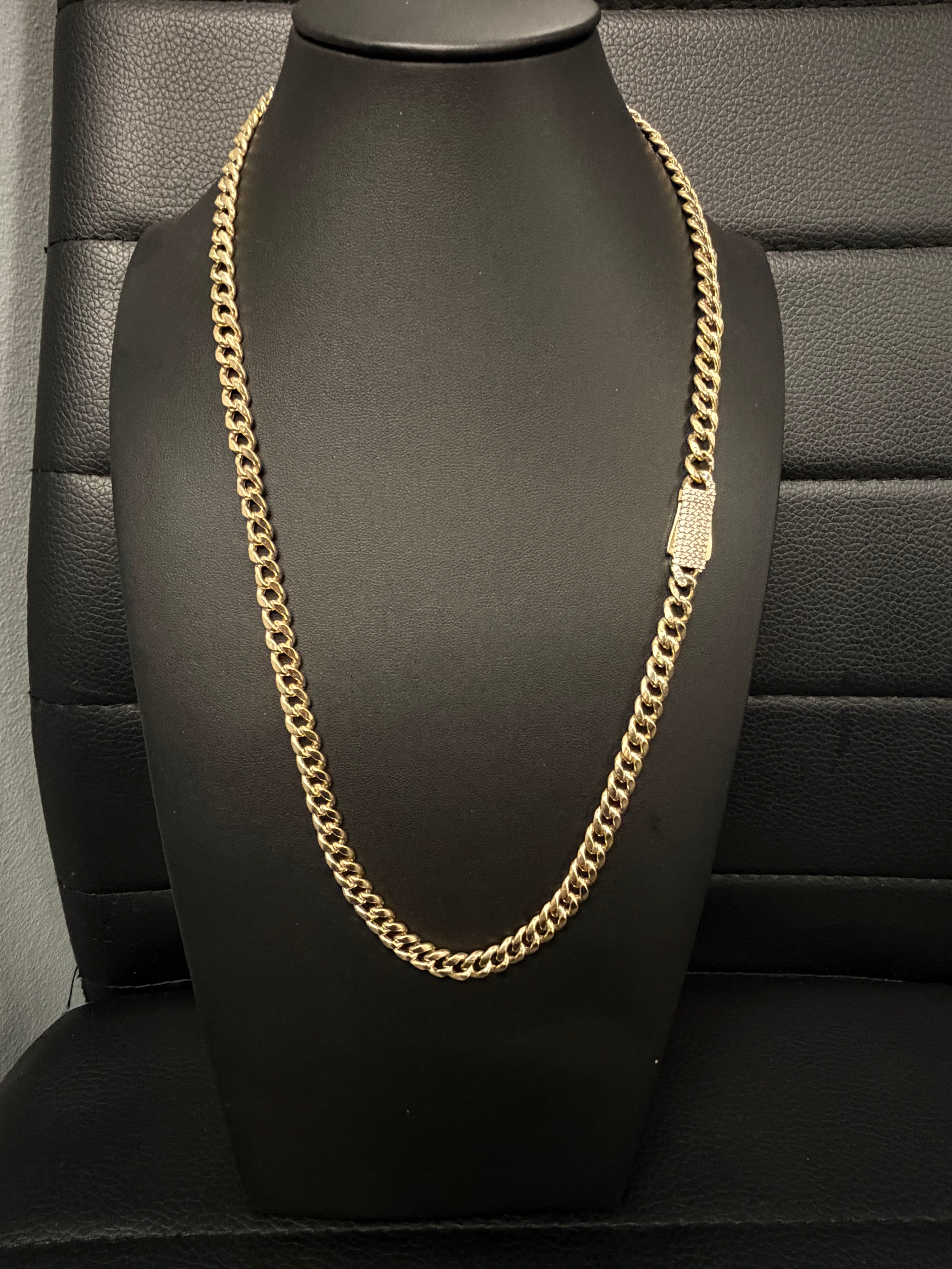 14K Gold Cuban Link Chain – 6mm – 22 Inches