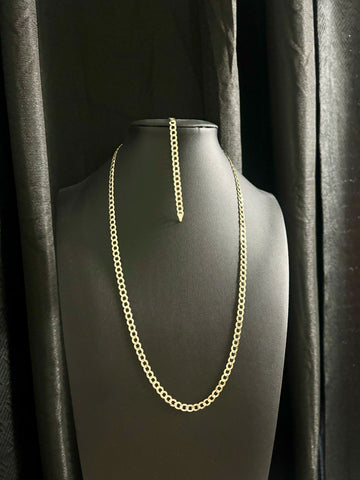 Set Chain Cuban 5 mm 10 KT