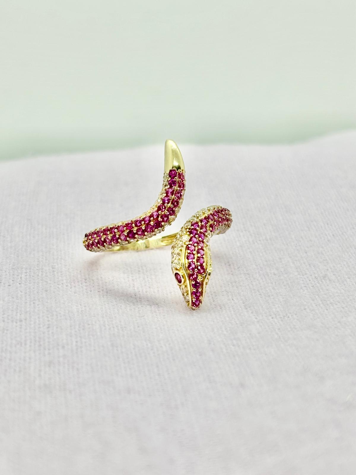 Snake ring 14 KT